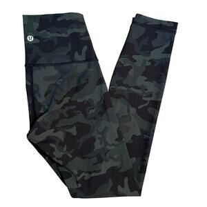 Lululemon Women's Wunder Under High-Rise Tight 25" Luxtreme Incognito Camo Sz 2